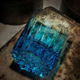 ClayWhispers Diamond Multi-Color Whisky Glasses With Wooden Box