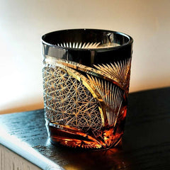ClayWhispers Handcrafted Crane Feather Whisky Glass With Wooden Box