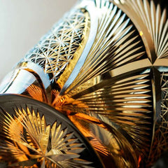 ClayWhispers Handcrafted Crane Feather Whisky Glass With Wooden Box