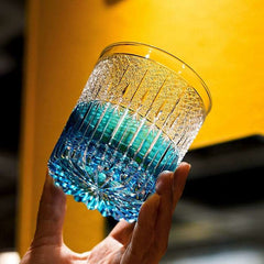 ClayWhispers Handcrafted Stellar Nexus Whisky Glass With Wooden Box