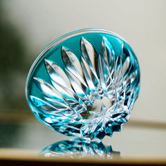 Edo Kiriko Handcrafted Lotus Glass