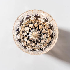 Edo Kiriko Handcrafted Lead-Free Fluorite Crystal Whiskey Glass-320ML