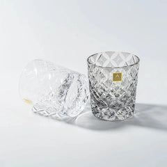 Edo Kiriko Handcrafted Lead-Free Starlight Crystal Whiskey Glass-300ML