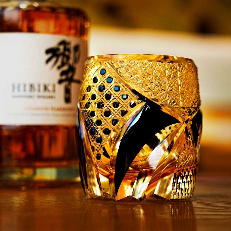 ClayWhispers Handcrafted Imperial Dark Knight Whisky Glass With Wooden Box