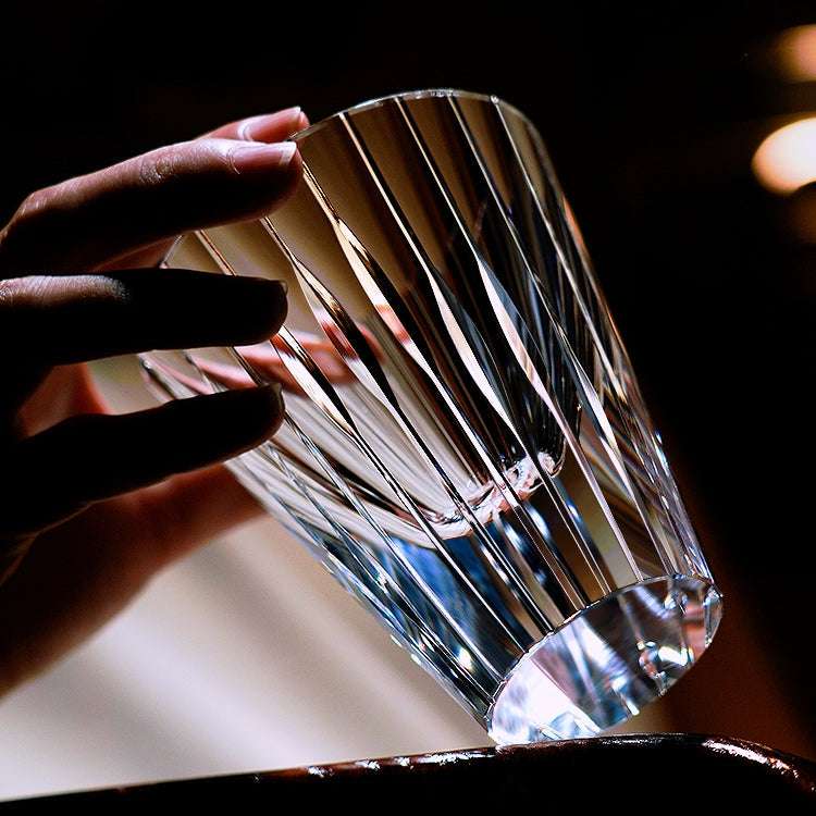 ClayWhispers Handcrafted Starlit Guqin Whisky Glass With Wooden Box