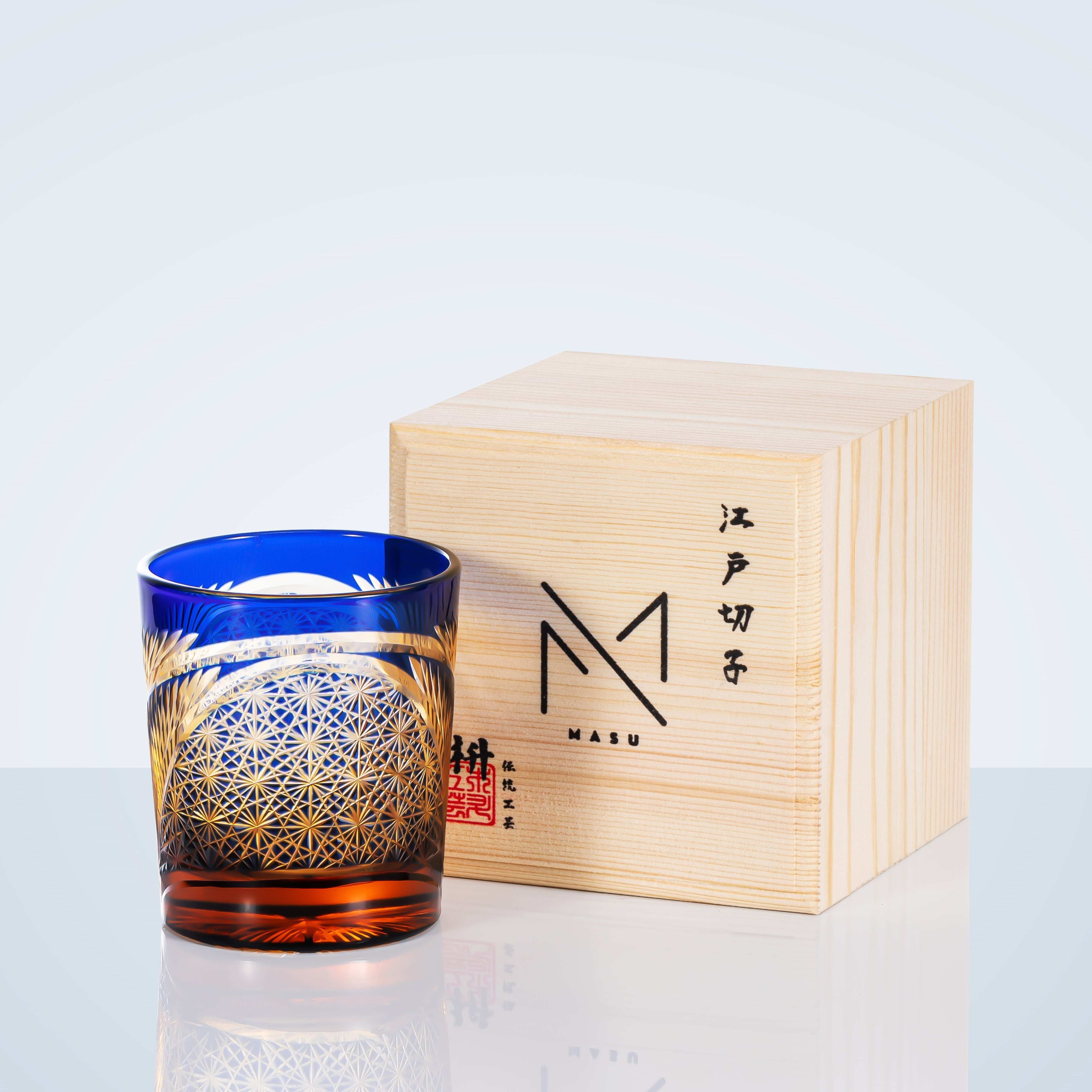 ClayWhispers Handcrafted Crane Feather Whisky Glass With Wooden Box