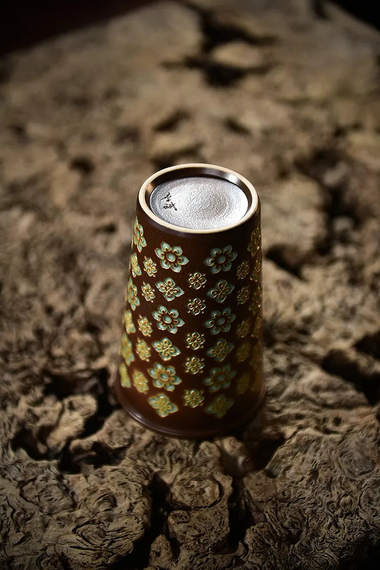 ang-Inspired Baoxiang Flower Handmade Cup – Large Cola & Coffee Mug