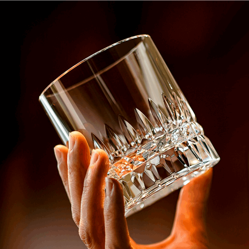 ClayWhispers Crystal Royale Whisky Glass With Wooden Box