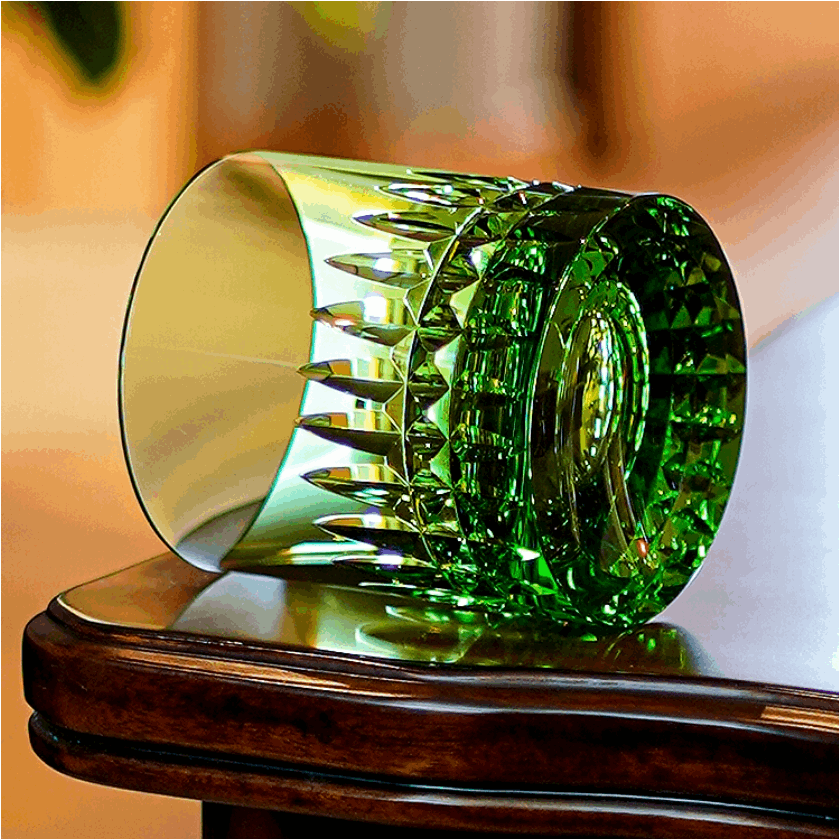 ClayWhispers Crystal Royale Whisky Glass With Wooden Box