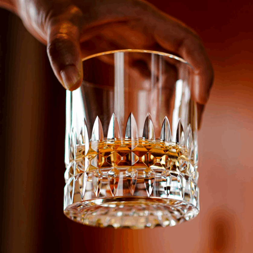 ClayWhispers Crystal Royale Whisky Glass With Wooden Box