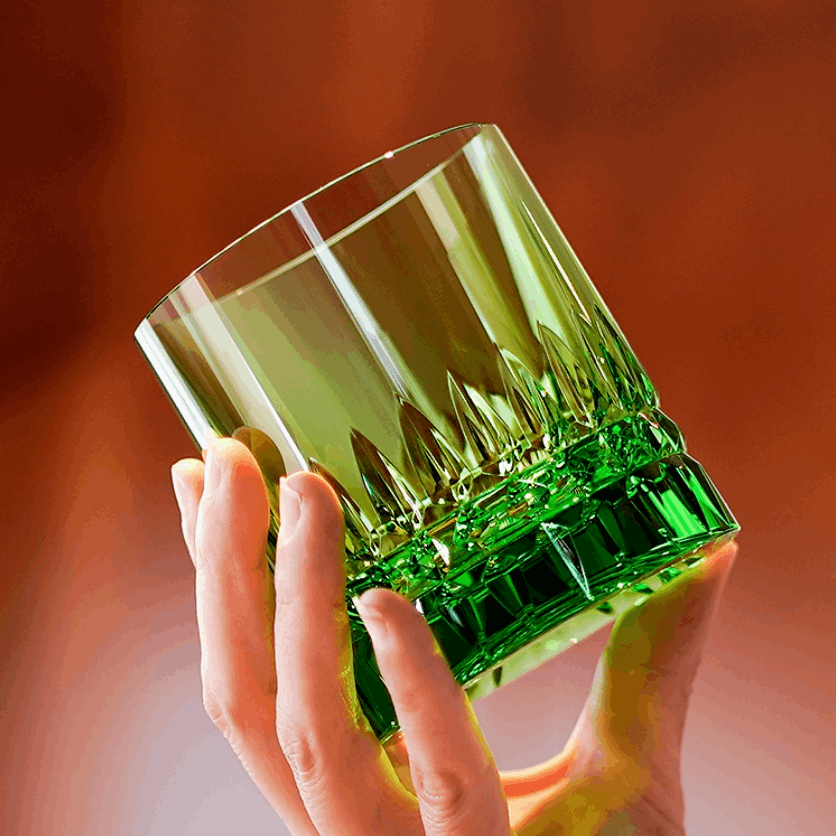 ClayWhispers Crystal Royale Whisky Glass With Wooden Box