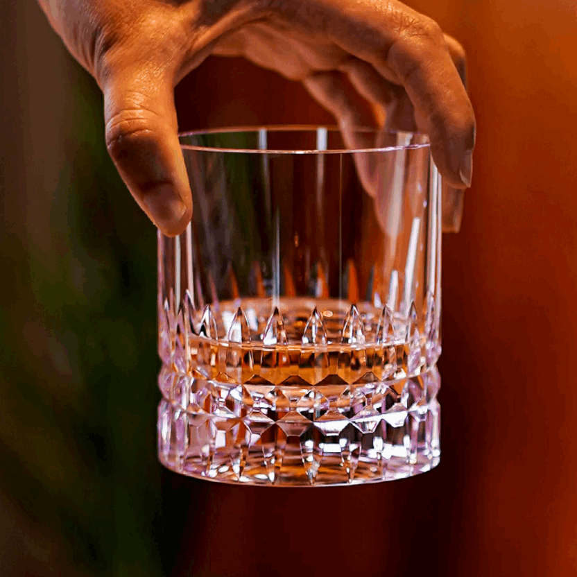 ClayWhispers Crystal Royale Whisky Glass With Wooden Box