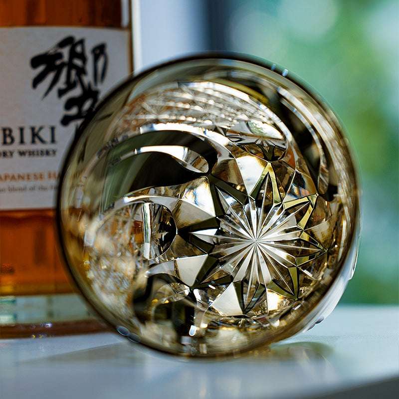 ClayWhispers Handcrafted Shadow Luminary Whisky Glass With Wooden Box