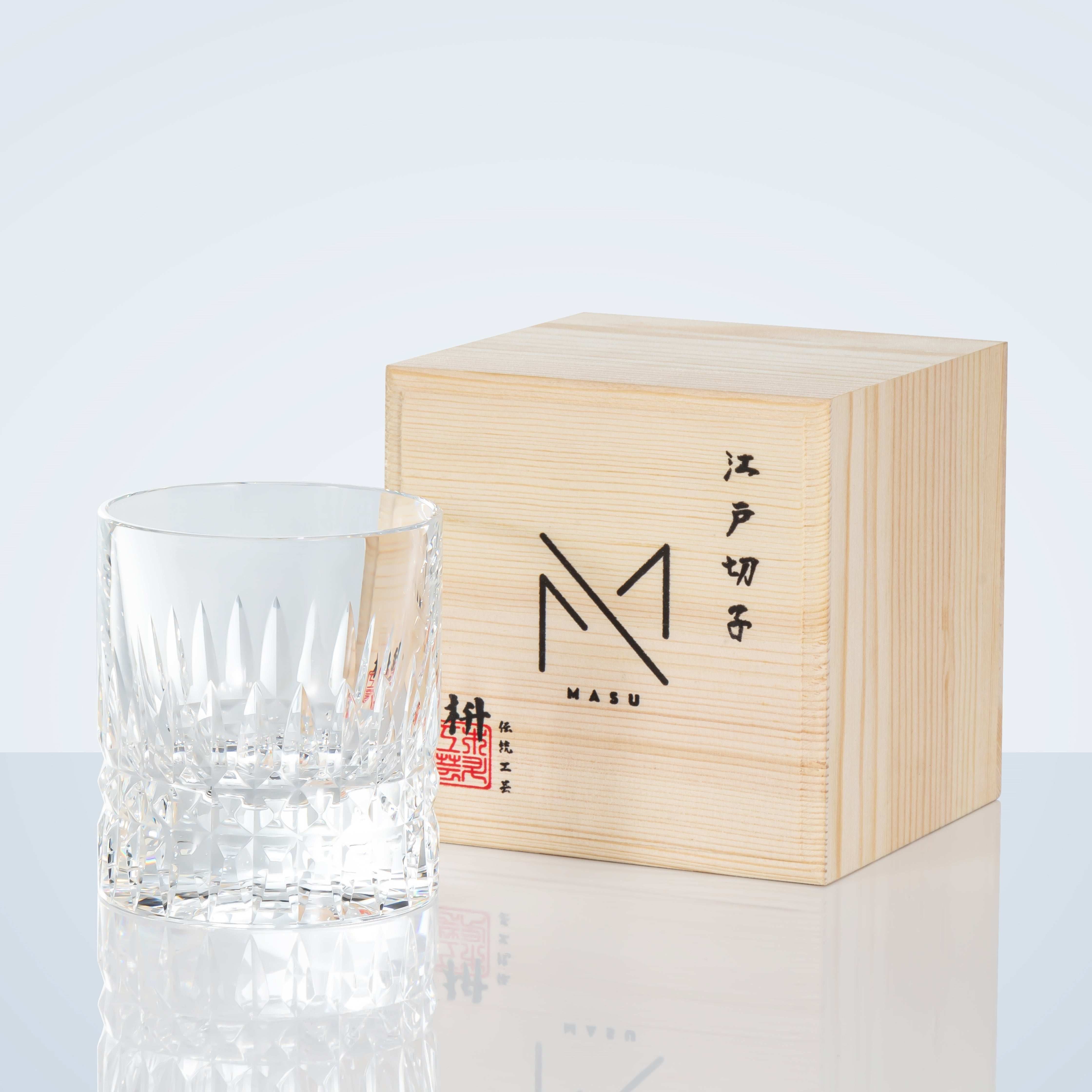 ClayWhispers Crystal Royale Whisky Glass With Wooden Box
