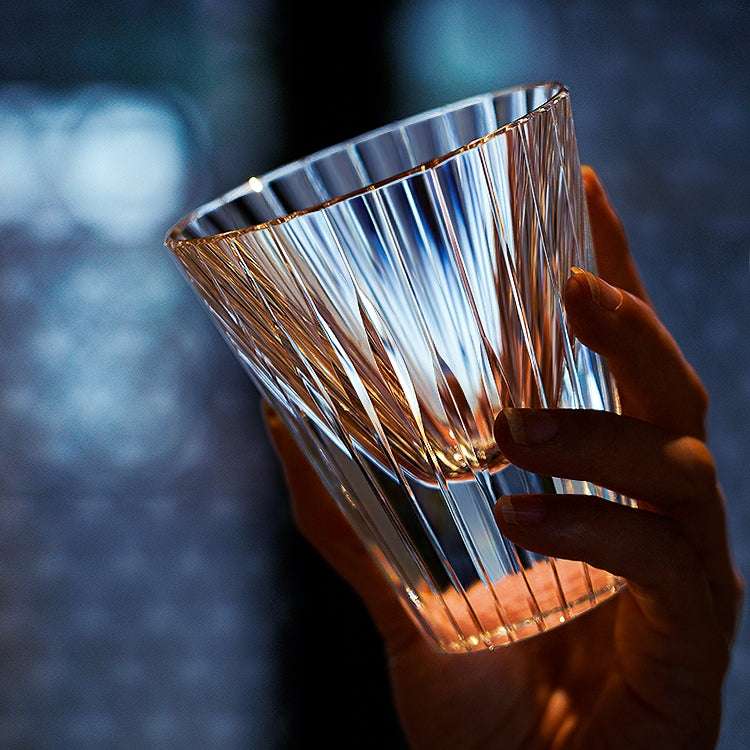 ClayWhispers Handcrafted Starlit Guqin Whisky Glass With Wooden Box