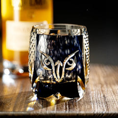 Edo Kiriko Limited Edition Owl Whiskey Glass