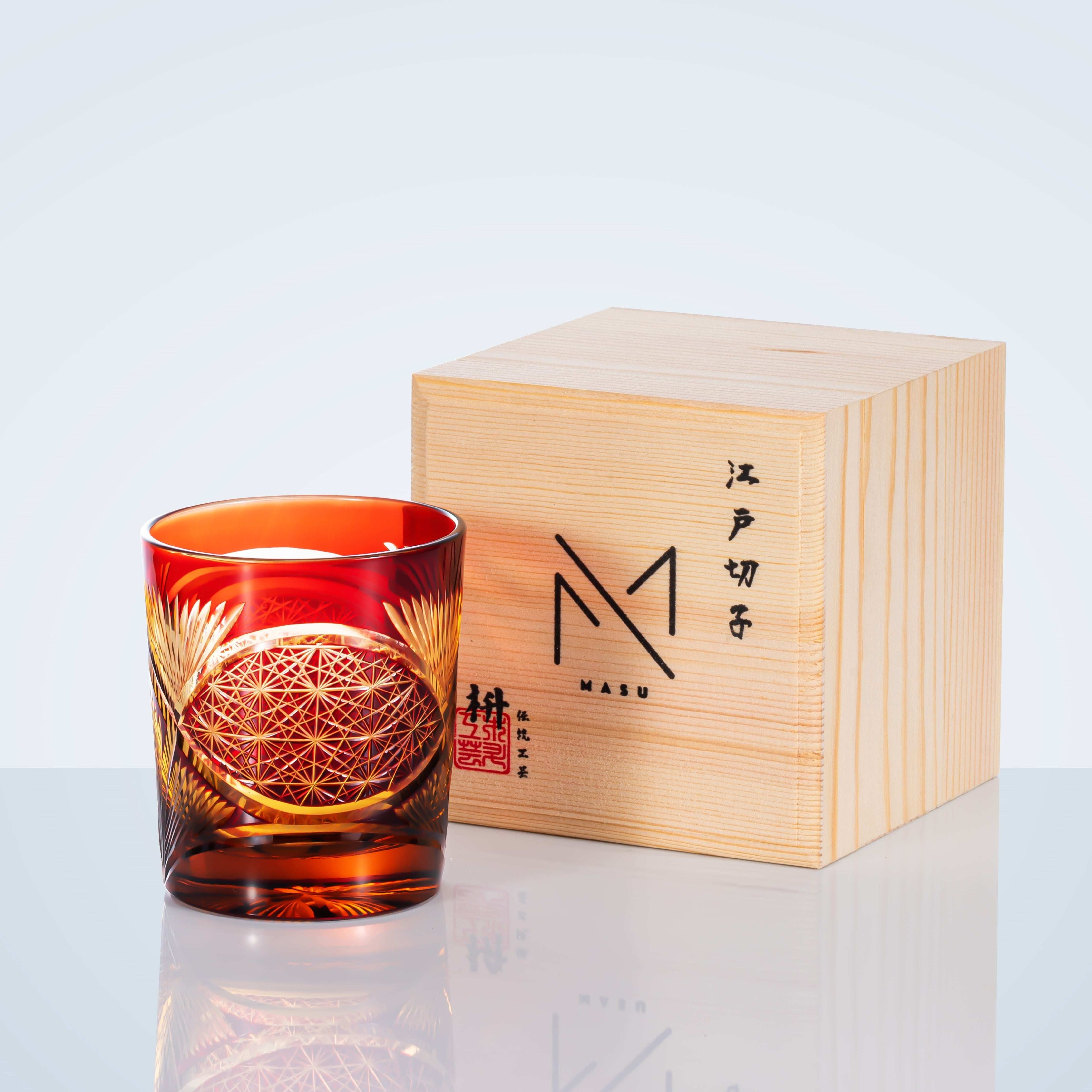 ClayWhispers Handcrafted Crane Feather Whisky Glass With Wooden Box