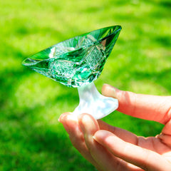 Edo Kiriko Handcrafted Kohaku Sake Glass Collection