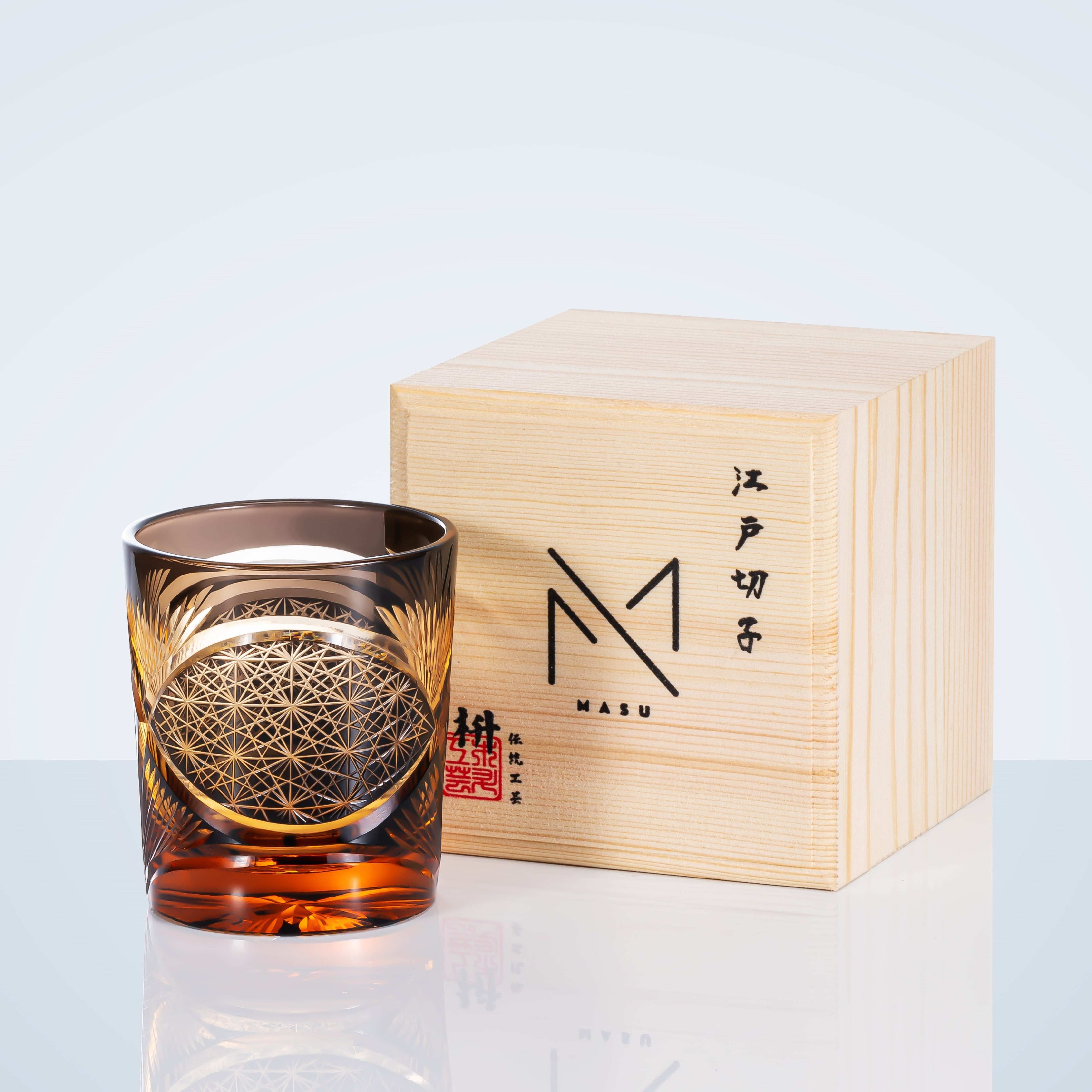 ClayWhispers Handcrafted Crane Feather Whisky Glass With Wooden Box