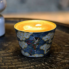 Handcrafted Dunhuang Art-Inspired Coffee Mug