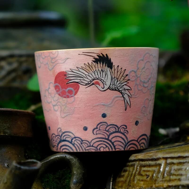 Handcrafted Dunhuang Art-Inspired Coffee Mug