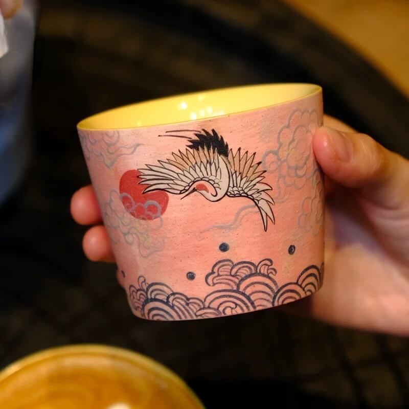 Handcrafted Dunhuang Art-Inspired Coffee Mug