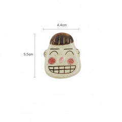 Whimsical Hand-Painted Ceramic Fridge Magnets - Cute Cartoon Decor, Fun Kitchen Accessories & Creative Blackboard Clips