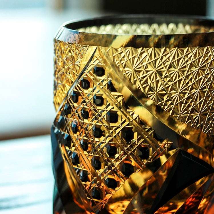 ClayWhispers Handcrafted Dark Knight Whisky Glass With Wooden Box