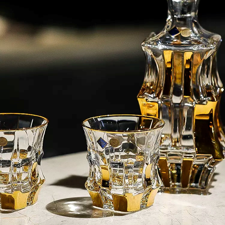 Bohemia Royal Crystal Whisky Decanter Set