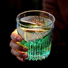 ClayWhispers Handcrafted Karmic Whisky Glass With Wooden Box