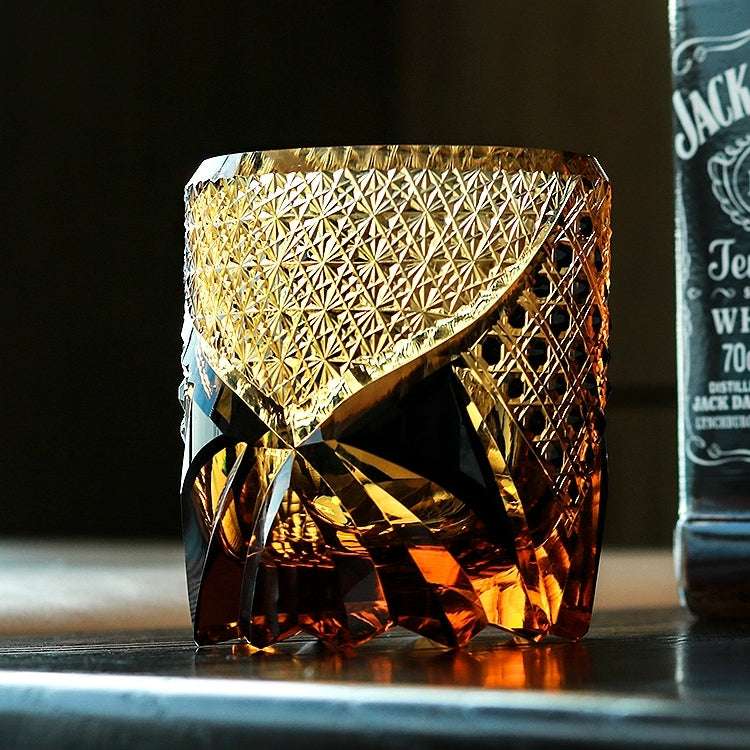 ClayWhispers Handcrafted Dark Knight Whisky Glass With Wooden Box