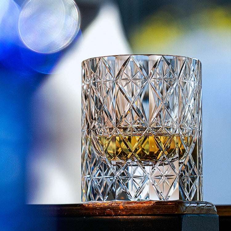 ClayWhispers Handcrafted Celestial Whisky Glass With Wooden Box