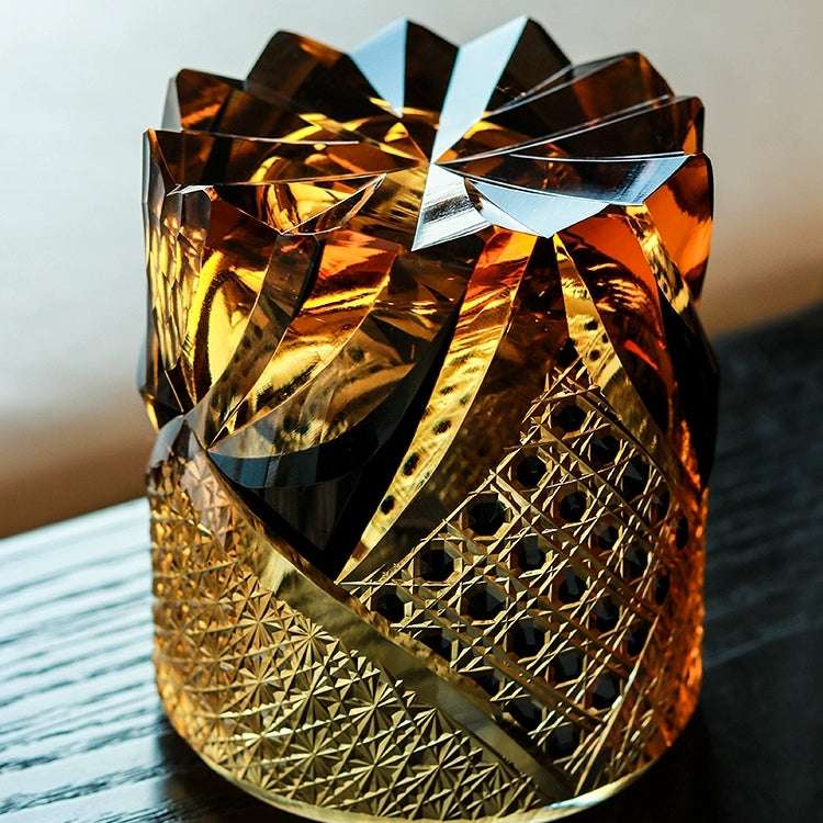 ClayWhispers Handcrafted Dark Knight Whisky Glass With Wooden Box