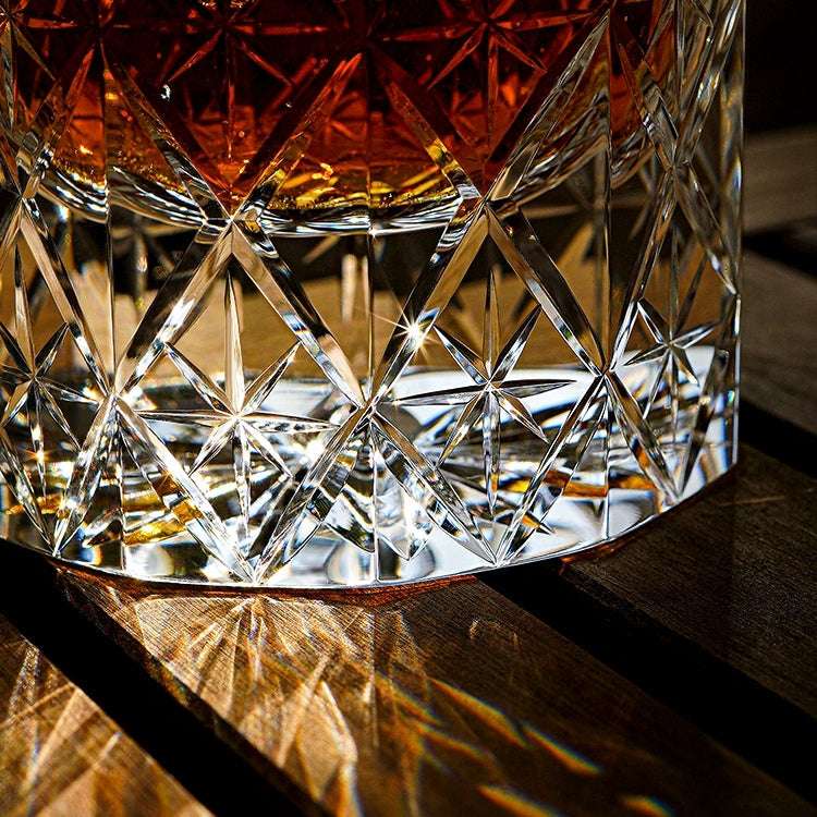 ClayWhispers Handcrafted Celestial Whisky Glass With Wooden Box