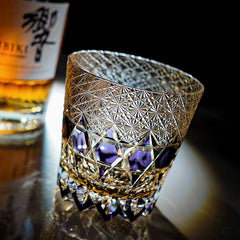 ClayWhispers Handcrafted Fluorite Whisky Glass With Wooden Box