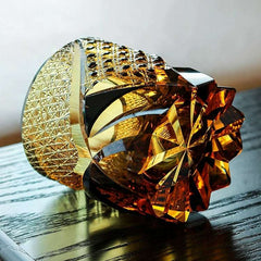 ClayWhispers Handcrafted Dark Knight Whisky Glass With Wooden Box