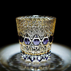 ClayWhispers Handcrafted Fluorite Whisky Glass With Wooden Box