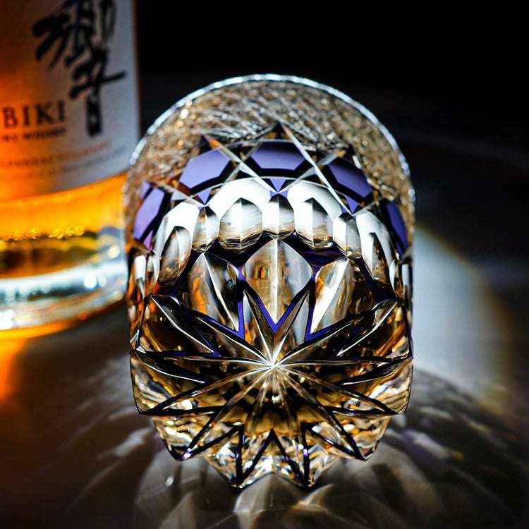ClayWhispers Handcrafted Fluorite Whisky Glass With Wooden Box