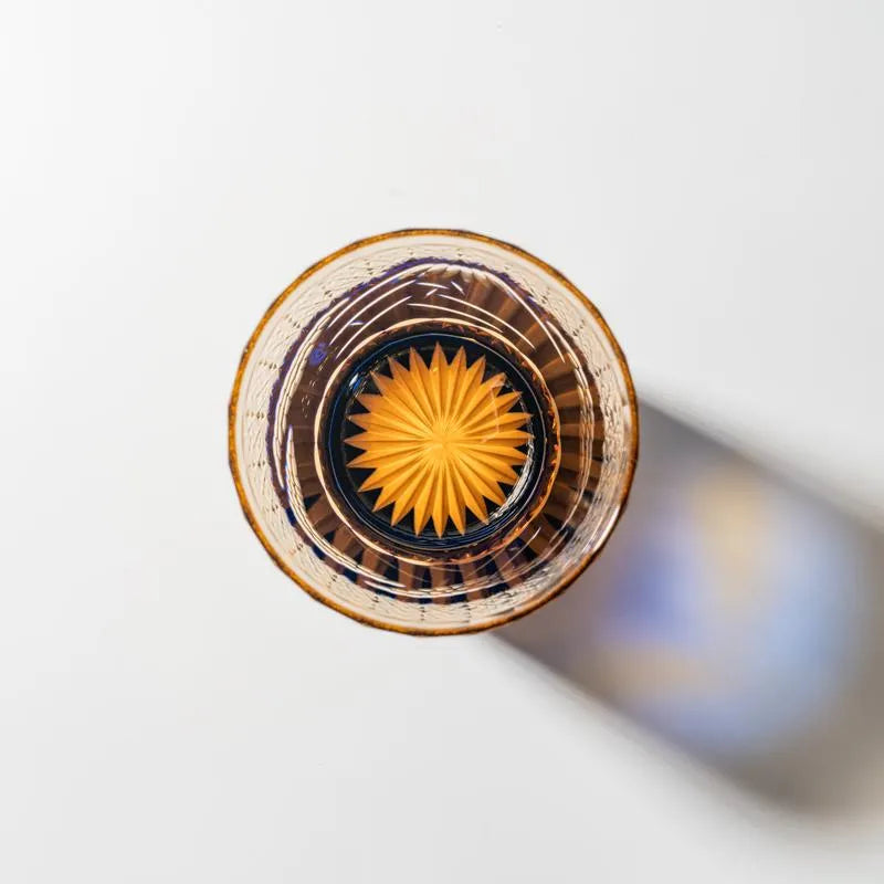 Edo Kiriko Handcrafted Mount Fuji Whiskey Glass – Blue Edition