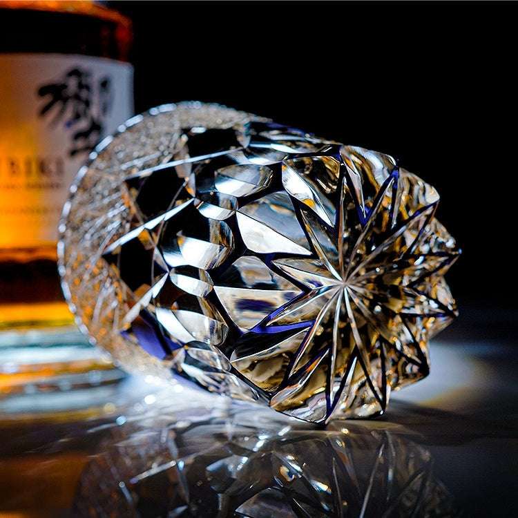 ClayWhispers Handcrafted Fluorite Whisky Glass With Wooden Box