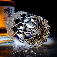 ClayWhispers Handcrafted Fluorite Whisky Glass With Wooden Box